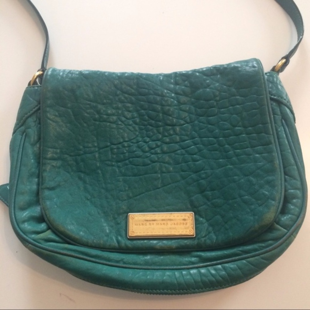Marc by Marc Jacobs Teal Leather Crossbody Bag